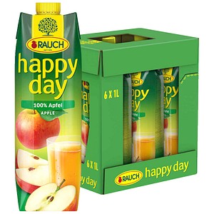 happy day Apfelsaft Fruchtsaftkonzentrat 6x 1,0 l