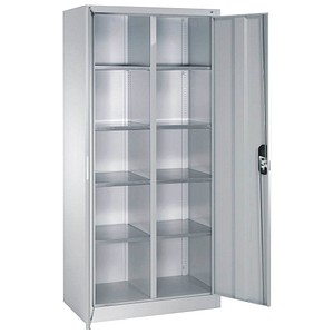 CP Stahlschrank 8921-311 S10192 lichtgrau 4 Fachböden 93,0 x 50,0 x 195,0 cm, aufgebaut, 1 St.