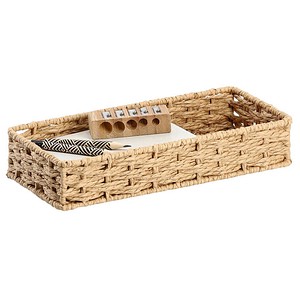 Zeller Schreibtisch-Organizer Papiergeflecht natur Papiergeflecht 11,0 x 24,0 x 4,5 cm