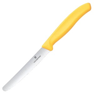 VICTORINOX Frühstücksmesser Swiss Classic silber, gelb glatt, 1 St.