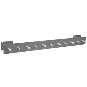 SZ Metall Wandgarderobe 50124 silber Metall 11 Haken 100,0 x 9,0 cm, 1 St.