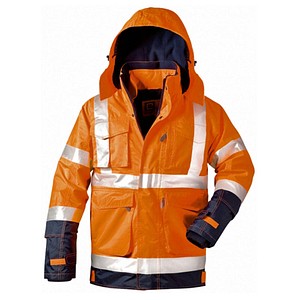 elysee® unisex Warnjacke PHILIPP orange, marine Größe 3XL