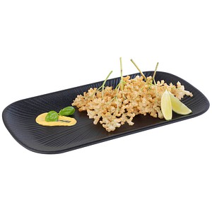 APS Tablett Nero GN 1/3 schwarz länglich 32,5 cm, 1 St.