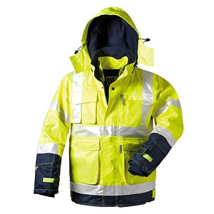 elysee® unisex Warnjacke BENJAMIN gelb, marine Größe XL