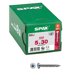 SPAX® Universalschrauben T20 Halbrundkopf WIROX 0201010500305 5 mm x 30 mm, 500 St.
