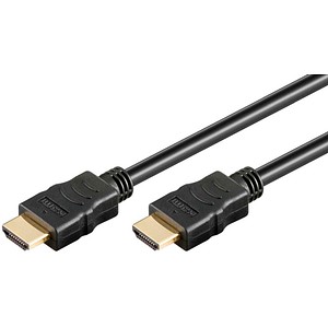 goobay Soft High-Speed HDMI-Kabel mit Ethernet 2,0 m schwarz, 1 St.