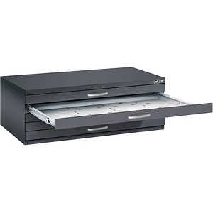 CP 7100 Planschrank schwarzgrau 5 Schubladen 110,0 x 76,5 x 42,0 cm, 1 St.