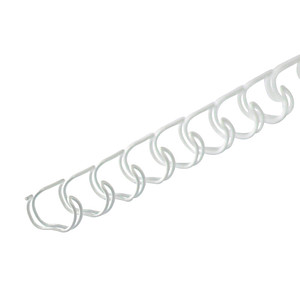 LMG Drahtbinderücken weiß für 30 Blatt, 100 St.