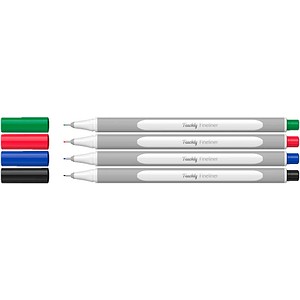 Teachly Basic Fineliner farbsortiert 0,4 mm, 4 St.