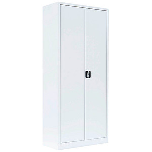 LÜLLMANN Stahlschrank 530337 signalweiß 4 Fachböden 80,0 x 38,3 x 180,0 cm, aufgebaut, 1 St.