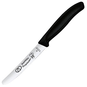 VICTORINOX Frühstücksmesser Swiss Classic Bayerische Brotzeit silber, schwarz glatt, Klinge: 11,0 cm, 1 St.