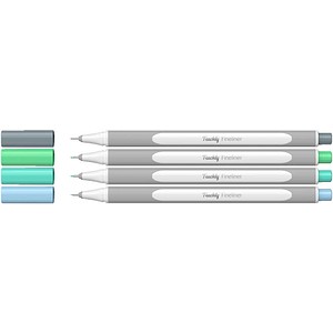 Teachly Pastell Ocean Fineliner farbsortiert 0,4 mm, 4 St.