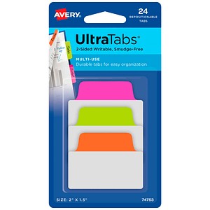 AVERY Zweckform UltraTabs Multi-Use Haftmarker farbsortiert 24 Blatt