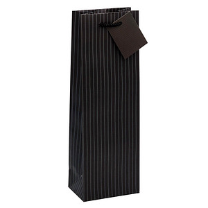 TSI Geschenktüten für Flaschen Nadelstreifen Motiv 12,0 x 36,0 cm, 12 St.