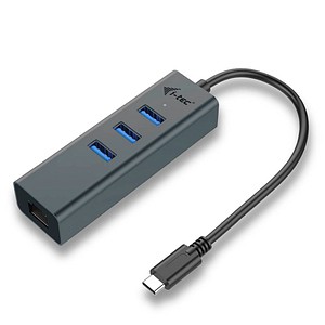 i-tec® USB-Hub USB-C Metal 3-fach grau