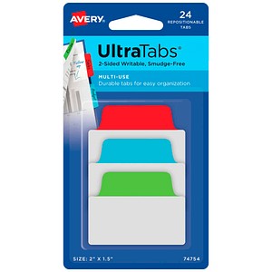 AVERY Zweckform UltraTabs Multi-Use Haftmarker farbsortiert 24 Blatt
