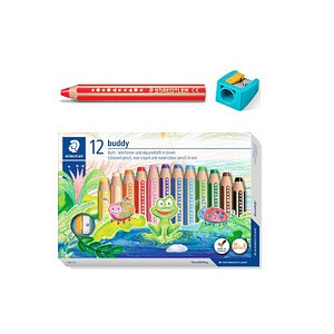 STAEDTLER Buddy 3in1 Buntstifte farbsortiert, 12 St.