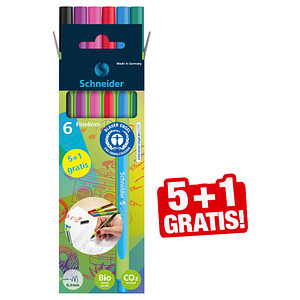 5 + 1 GRATIS: Schneider Line-Up Fineliner farbsortiert 0,4 mm, 5 St. + GRATIS 1 Fineliner