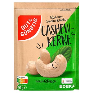 GUT&GÜNSTIG Cashewkerne naturbelassen  200,0 g, 1 St.