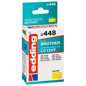 edding EDD-448 gelb Tintenpatrone ersetzt brother LC-123Y edding EDD-448 gelb Tintenpatrone ersetzt brother LC-123Y