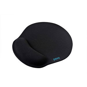pavo Mousepad mit Handgelenkauflage schwarz