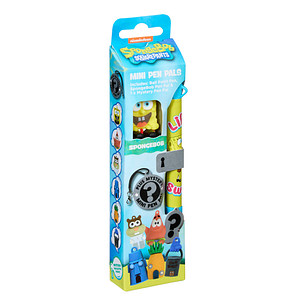 BlueSky Kugelschreiber SpongeBob - Mini Pen Pals gelb, blau, Schreibfarbe: schwarz, 1 St.