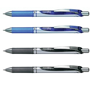 Pentel EnerGel BL77 Gelschreiber schwarz, blau 0,35 mm, Schreibfarbe: farbsortiert, 4 St.