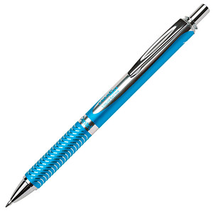 Pentel EnerGel BL407 Gelschreiber blau/silber 0,35 mm, Schreibfarbe: schwarz, 1 St.
