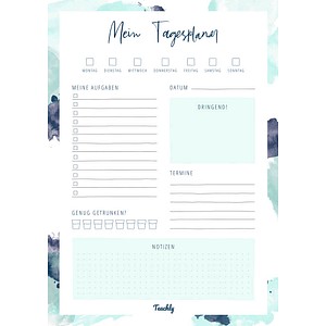 Teachly Tagesplaner-Block DIN A4 To-Do-Liste, 1 St.