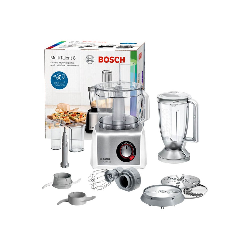 BOSCH MultiTalent 8 Küchenmaschine silber 1.250 W | Printus