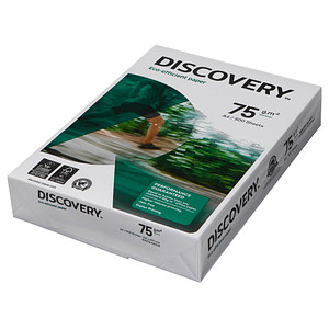 DISCOVERY Kopierpapier DISCOVERY DIN A4 75 g/qm 500 Blatt DISCOVERY Kopierpapier DISCOVERY DIN A4 75 g/qm 500 Blatt