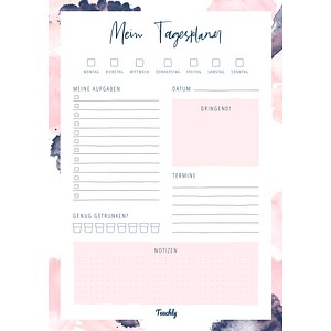 Teachly Tagesplaner-Block DIN A4 To-Do-Liste, 1 St.