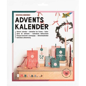 folia Adventskalender mehrfarbig
