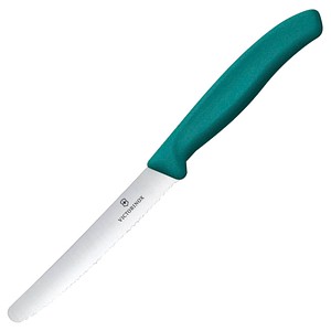 VICTORINOX Frühstücksmesser Swiss Classic silber, grün glatt, 1 St.