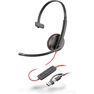 poly Blackwire 3210 Headset schwarz