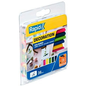 Rapid Heißklebesticks farbsortiert, 36 St.