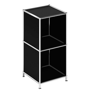 viasit Aktenregal System4 schwarz 40,4 x 40,4 x 80,7 cm, 1 St.