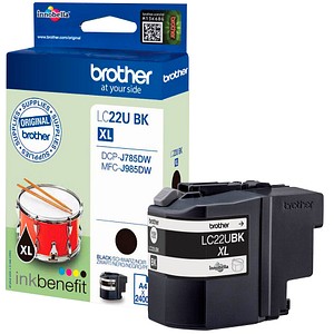 brother LC-22UBK schwarz Tintenpatrone brother LC-22UBK schwarz Tintenpatrone