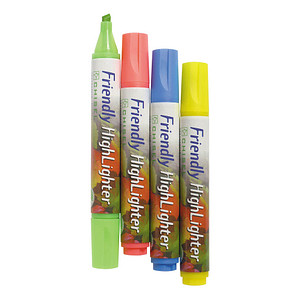 BALLOGRAF® Friendly Medium Textmarker farbsortiert, 4 St.