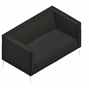 Quadrifoglio 2-Sitzer Sofa Arte schwarz weiß Stoff 128,0 x 74,0 x 71,0 cm, 1 St.