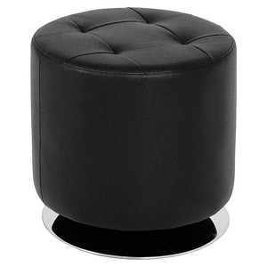 HAKU Möbel Wohnzimmer-Hocker 30580 schwarz Kunstleder, 1 St.