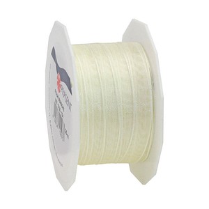 PRÄSENT Geschenkband Four Seasons seidenmatt creme 10,0 mm x 25,0 m