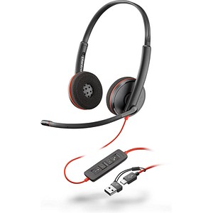 poly Blackwire 3220 USB-Headset schwarz