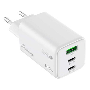 MediaRange MRMA123 GaN-Ladeadapter weiß, 100,0 Watt