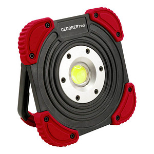 GEDOREred R95400145 LED Akku-Baustrahler rot, schwarz