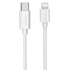 MediaRange Lightning/USB C USB-Kabel MRCS215 1,0 m weiß, 1 St.