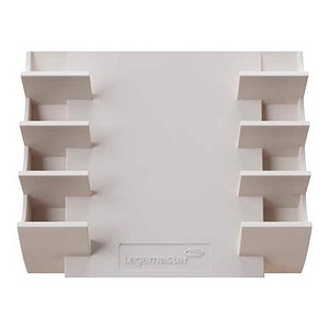 Legamaster Stiftablage warmgrau Kunststoff 4 Fächer 13,0 x 4,0 x 15,3 cm