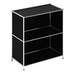 viasit Aktenregal System4 schwarz 77,9 x 40,4 x 80,7 cm, 1 St.