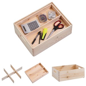 Zeller Aufbewahrungsboxen-Set braun, 1 Set