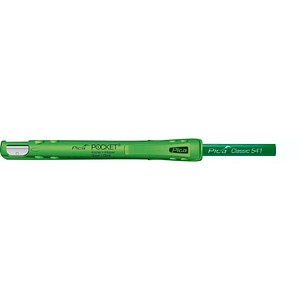 Pica Pocket Bundle Steinhauerstift 505/02 Bleistiftköcher-Set mit integriertem Spitzer grün, 1 Set